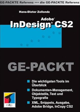 adobe indesign cs2 ge packt 1st edition hans dieter zollondz 3826615980, 978-3826615986