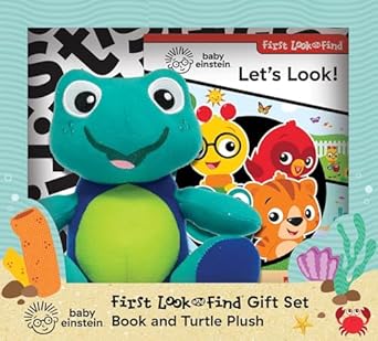 baby einstein first look and find activity book and turtle plush toy pi kids 1st edition editors of phoenix