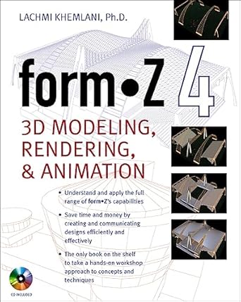formz 4 0 3d modeling rendering and animation 1st edition lachmi khemlani 0071425160, 978-0071425162
