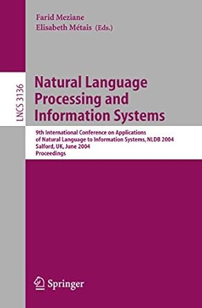 natural language processing and information systems 9th international conference on applications of natural