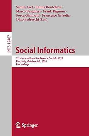 social informatics 12th international conference socinfo 2020 pisa italy october 6 9 2020 proceedings 1st