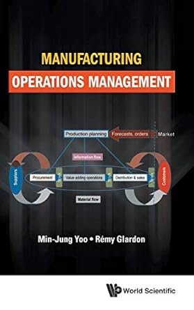 manufacturing operations management 1st edition remy glardon ,min jung yoo 1786345331, 978-1786345332