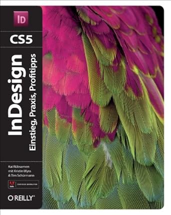 indesign cs5 1st edition kai rubsamen 3897219816, 978-3897219816