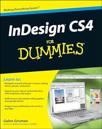 indesign cs4 for dummies 1st edition galen gruman 047038848x, 978-0470388488