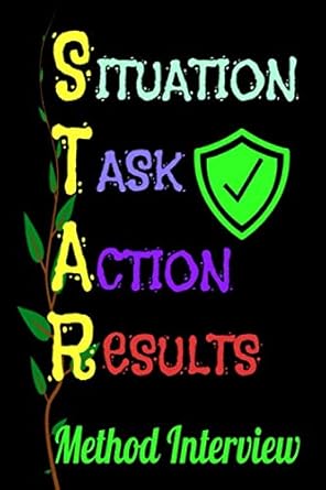 star method interview interview journal notebook designed for job seekers to use as a guide for interview