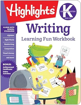 kindergarten writing 1st edition highlights learning 1684372844, 978-1684372843