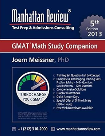 manhattan review gmat math study companion 1st edition joern meissner ,manhattan review 1629260142,