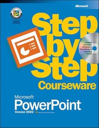 microsoft powerpoint version 2002 step by step courseware 1st edition microsoft corporation 0072955333,