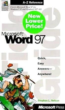 microsoft word 97 field guide 1st edition stephen l nelson cpa ,stephen l nelson 0735610592, 978-0735610590