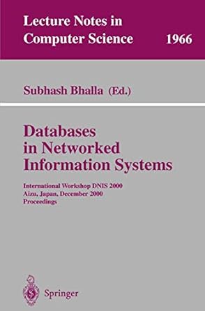 databases in networked information systems international workshop dnis 2000 aizu japan december 4 6 2000