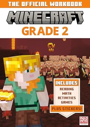 official minecraft workbook grade 2 1st edition random house 0593805488, 978-0593805480