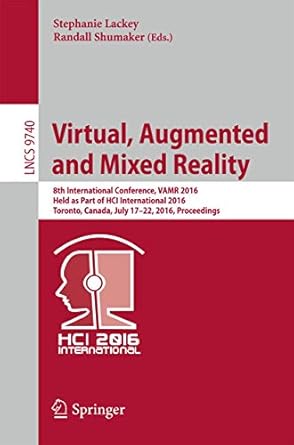 virtual augmented and mixed reality 8th international conference vamr 2016 held as part of hci international