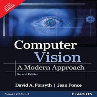 computer vision a modern approach 1st edition david a forsyth ,jean ponce 9332550115, 978-9332550117