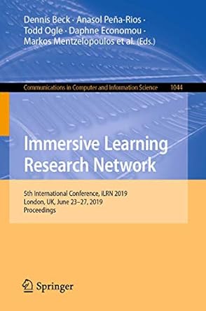 immersive learning research network 5th international conference ilrn 2019 london uk june 23 27 2019