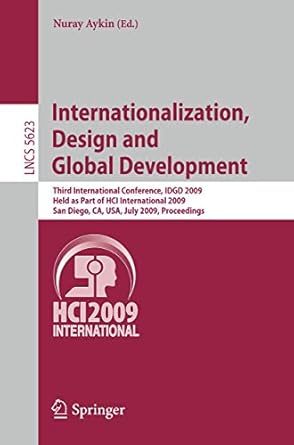 internationalization design and global development third international conference idgd 2009 held as part of