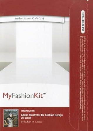 adobe illustrator for fashion design myfashionkit with pearson etext access card 1st edition susan lazear