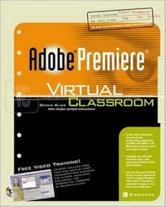 adobe premiere virtual classroom 1st edition bonnie blake 0072193158, 978-0072193152