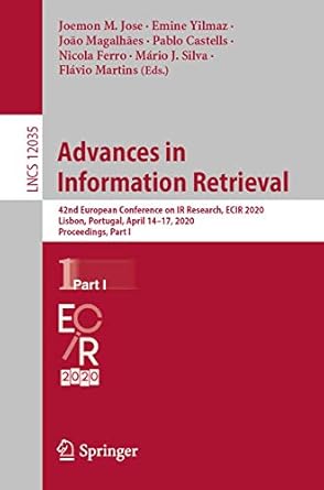 advances in information retrieval 42nd european conference on ir research ecir 2020 lisbon portugal april 14