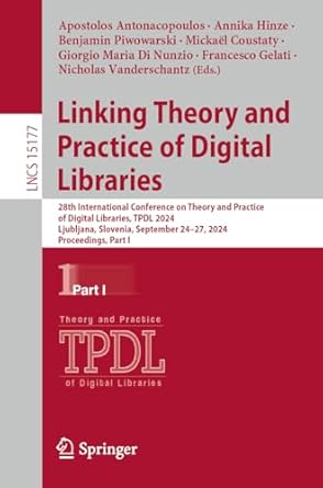 linking theory and practice of digital libraries 28th international conference on theory and practice of