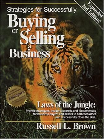strategies for successfully buying or selling a business 1st edition russell l brown 0965740048,