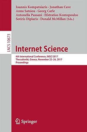 internet science 4th international conference insci 2017 thessaloniki greece november 22 24 2017 proceedings