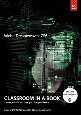 dreamweaver cs6 1st edition adobe press 2744025518, 978-2744025518