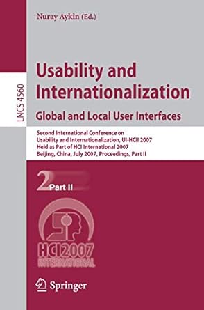 usability and internationalization global and local user interfaces second international conference on