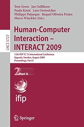 human computer interaction interact 2009 12th ifip tc 13 international conference uppsala sweden august 24 28