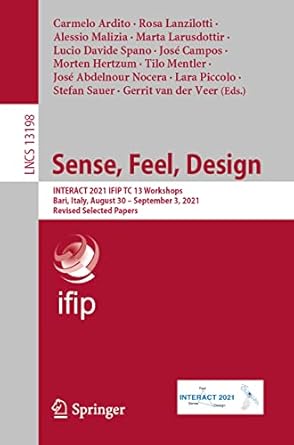 sense feel design interact 2021 ifip tc 13 workshops bari italy august 30 september 3 2021 revised selected
