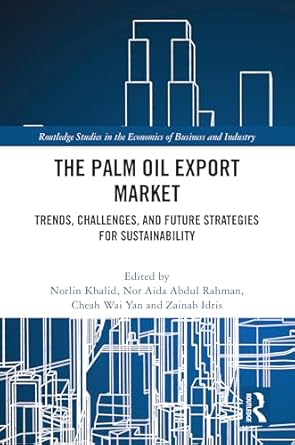 the palm oil export market 1st edition nor aida abdul rahman ,norlin khalid ,cheah wai yan ,zainab idris