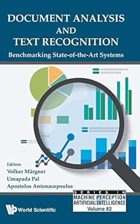 document analysis and text recognition benchmarking state of the art systems 1st edition volker margner