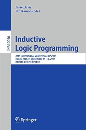 inductive logic programming 24th international conference ilp 2014 nancy france september 14 16 2014 revised
