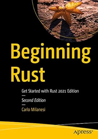 beginning rust get started with rust 1st edition carlo milanesi 1484272072, 978-1484272077