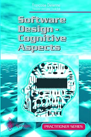 software design cognitive aspects 1st edition francoise detienne ,f bott 1852332530, 978-1852332532
