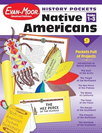 history pockets native americans grades 1 3 1st edition evan moor educational publishers 1557999015,