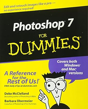 photoshop 7 for dummies 1st edition deke mcclelland ,barbara obermeier 0764516515, 978-0764516511
