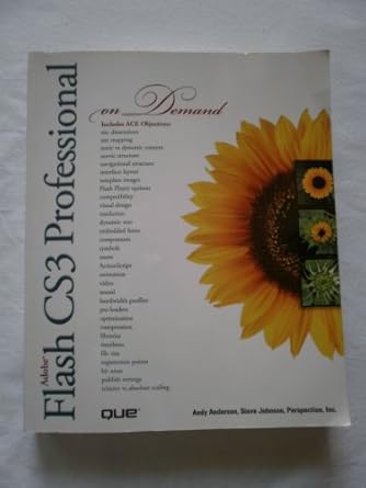 adobe flash cs3 professional on demand 1st edition andy anderson ,steve johnson 0789736926, 978-0789736925