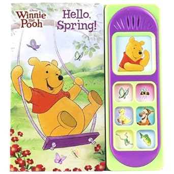 disney winnie the pooh hello spring 7 button sound book pi kids 1st edition pi kids 1503771040, 978-1503771048