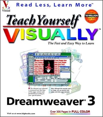teach yourself visually dreamweaver 3 1st edition mike wooldridge 076453470x, 978-0764534706