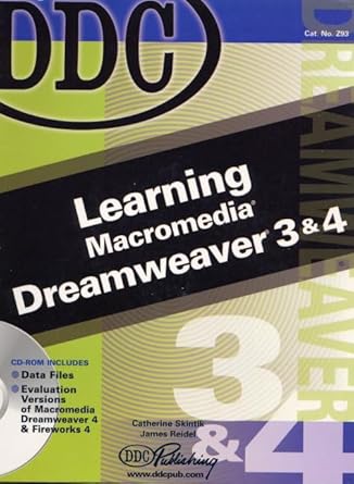 learning macromedia dreamweaver 3 and 4 1st edition catherine skintik ,james reidel 1585771325, 978-1585771325
