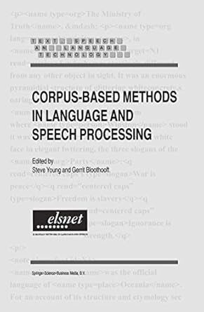 corpus based methods in language and speech processing 1st edition steve young ,gerrit bloothooft 9048148138,