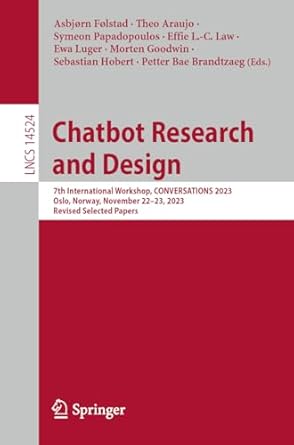 chatbot research and design 7th international workshop conversations 2023 oslo norway november 22 23 2023