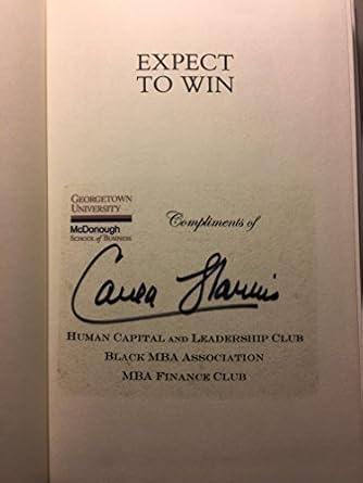 expect to win proven strategies for success from a wall street vet 1st edition carla a harris 1594630518,