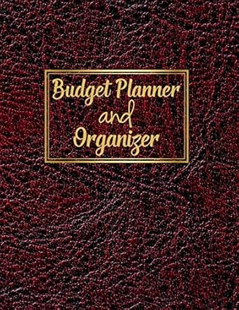 budget planner and organizer a daily and weekly calendar expense tracker personal and business finance bill
