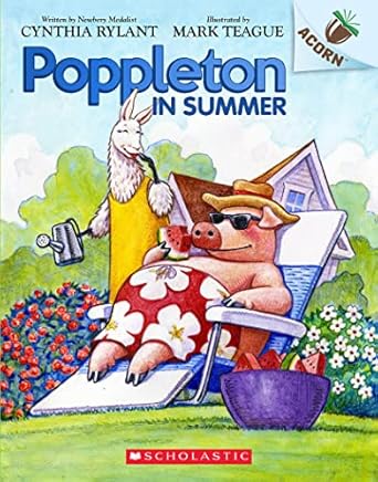 poppleton in summer an acorn book 1st edition cynthia rylant ,mark teague 133856675x, 978-1338566758