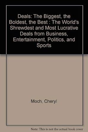 deals 1st edition cheryl moch 0517550393, 978-0517550397