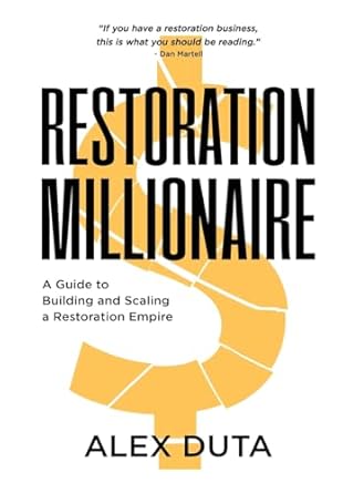 restoration millionaire 1st edition alex duta 1961462117, 978-1961462113