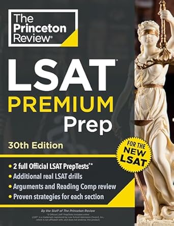 princeton review lsat premium prep 2 official lsat preptests + real lsat drills + review for the new exam 1st