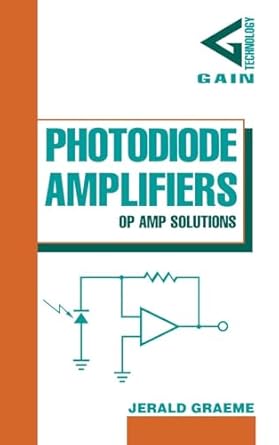 photodiode amplifiers op amp solutions 1st edition graeme 007024247x, 978-0070242470