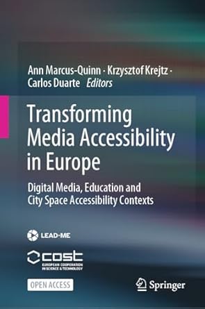 transforming media accessibility in europe digital media education and city space accessibility contexts 1st